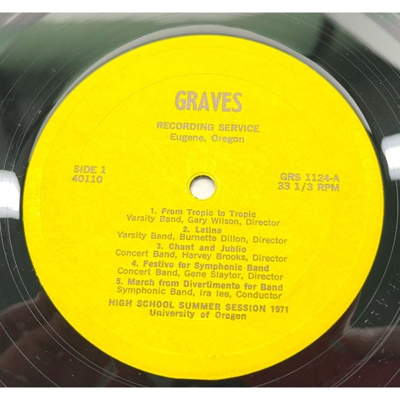 University Of Oregon High School Summer Sessions 1971 Eugene LP Record in Shrink - Picture 3 of 5